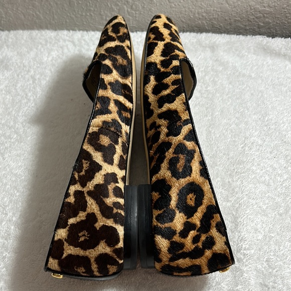 MICHAEL Michael Kors Cow Hair Leopard Print Ballet Flat Loafer Size 7 - Picture 4 of 8